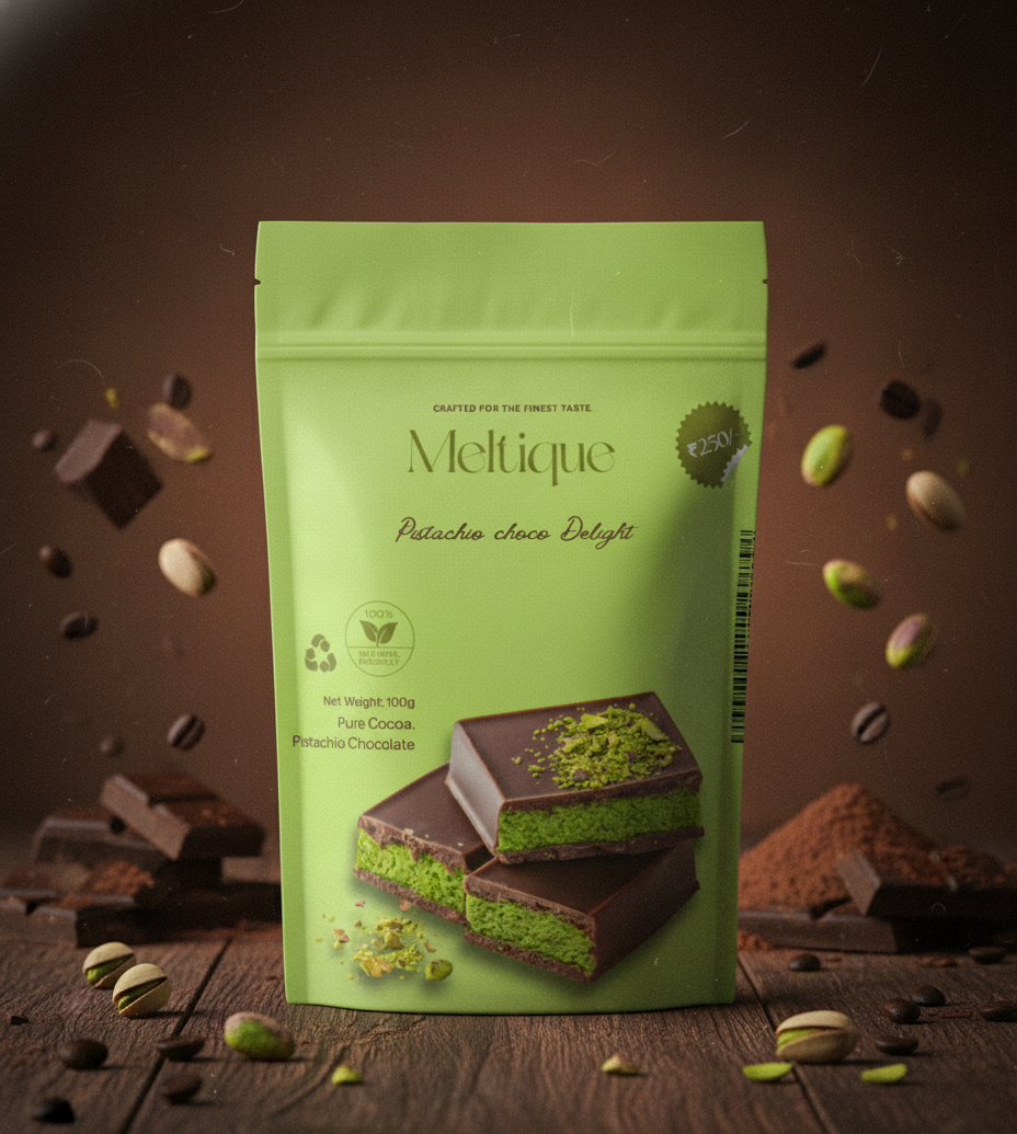 Meltique Pistachio Packaging